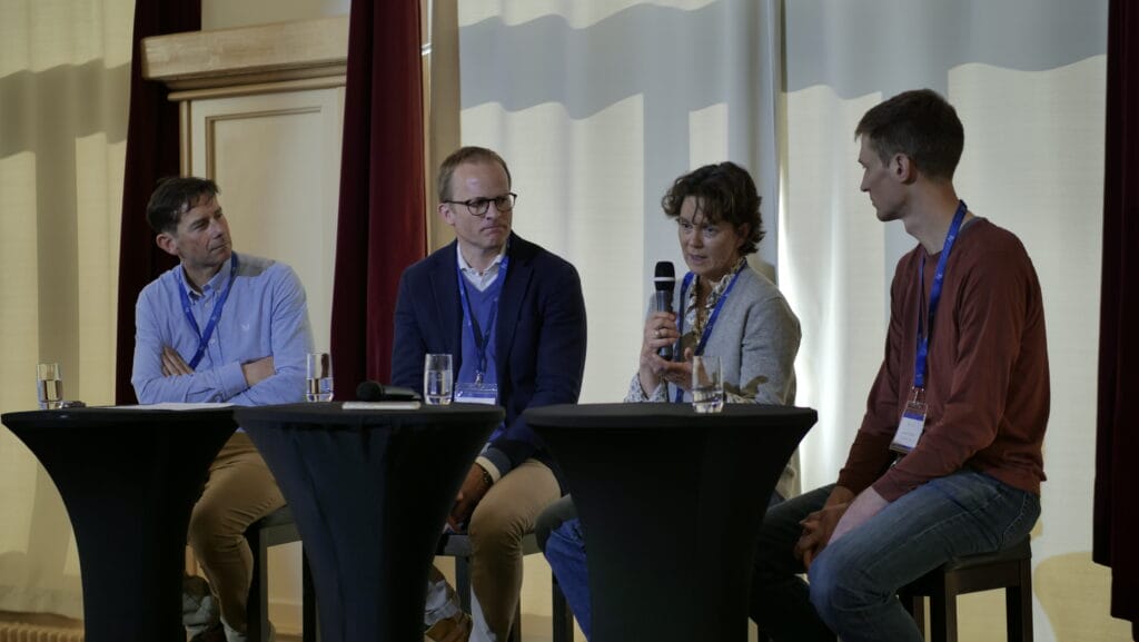 The allocator panel with Rob Vinall, Patrick Maurenbrecher, Claudine Innes and James Ferguson