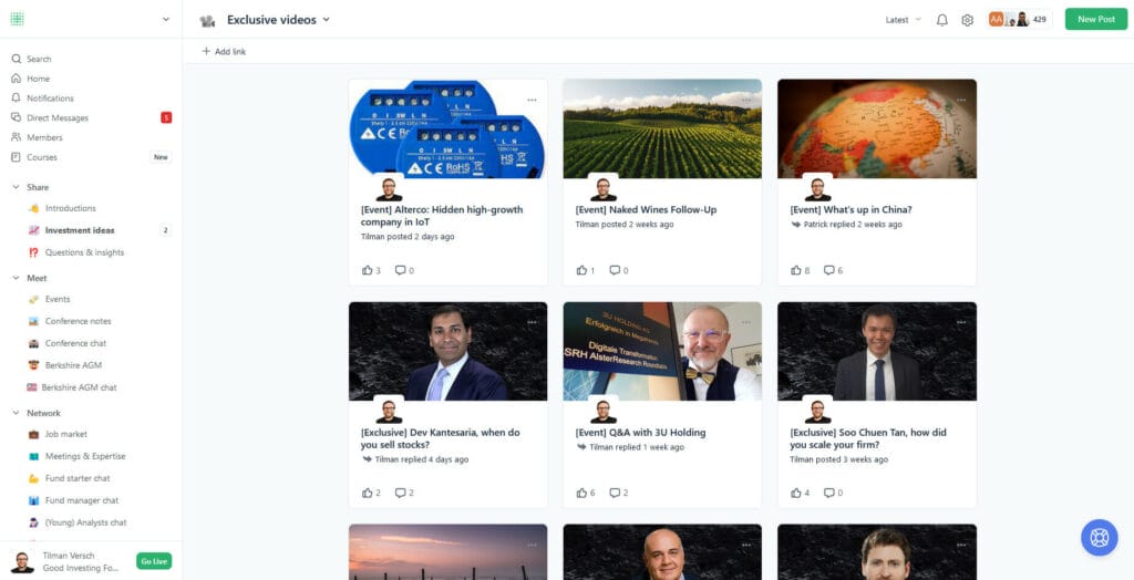 Circle @ Good Investing Plus Investing Community