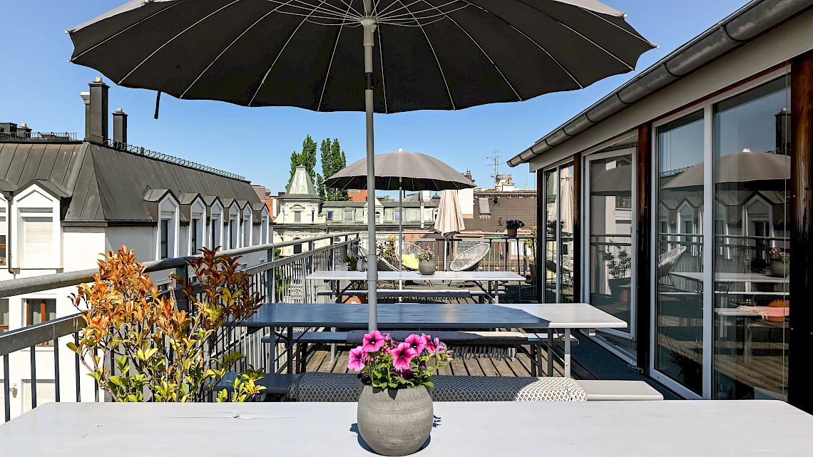 The Out of Office rooftop loft venue in Munich's Glockenbachviertel