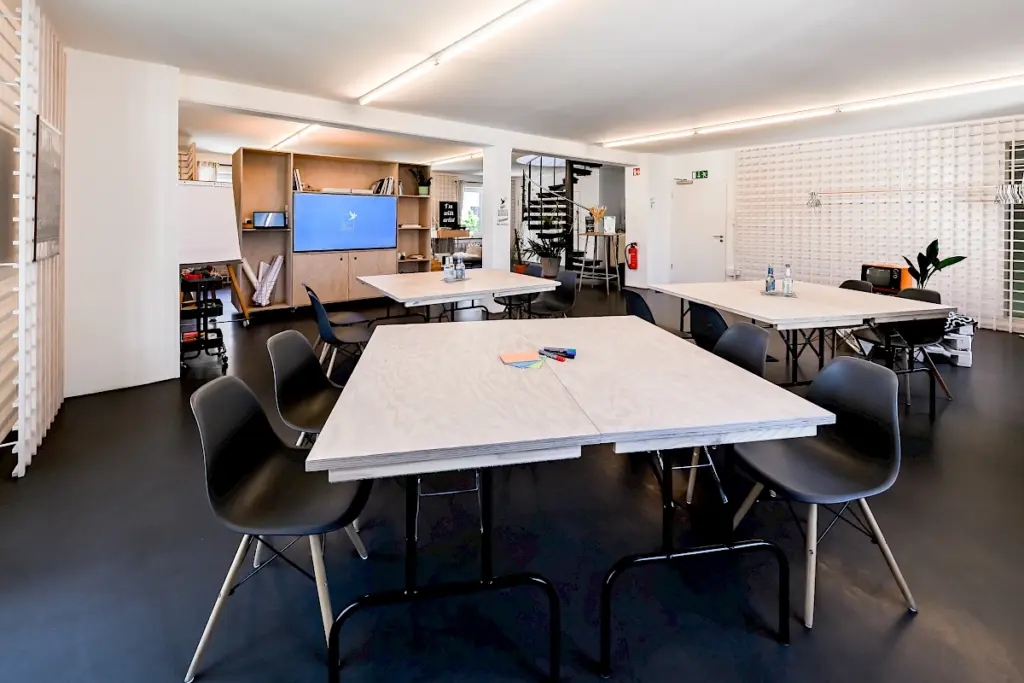The Out of Office loft set up for the Good Investing Day