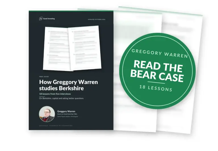 Blurred preview of the guide How Greggory Warren studies Berkshire with a green seal: Read the bear case