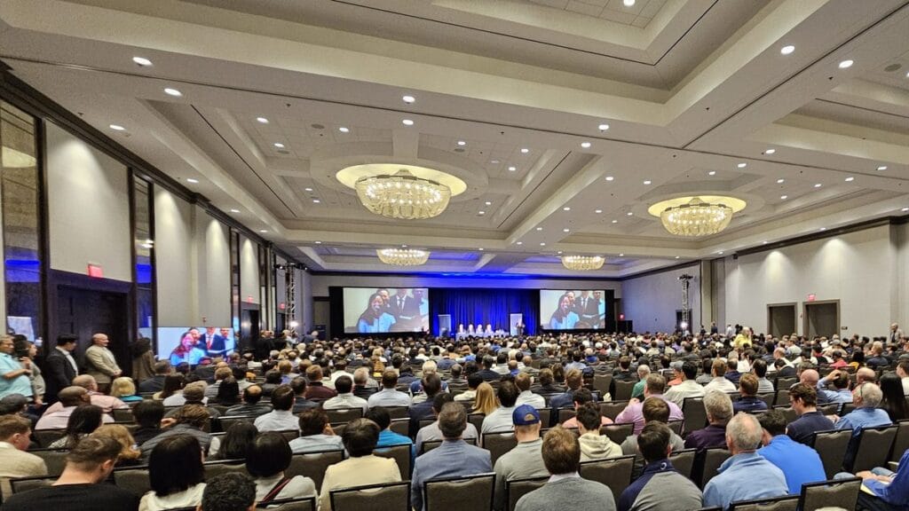 Audience following the Q&A of the Markel Omaha Brunch 2025