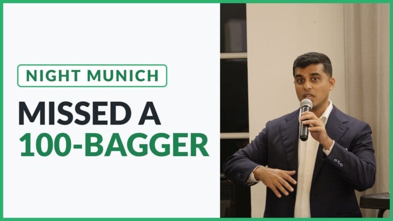 Raghav Mittal at the Good Investing Night Munich